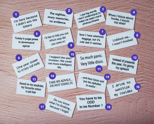 My Brooch Will Say It Brooch Inserts second release