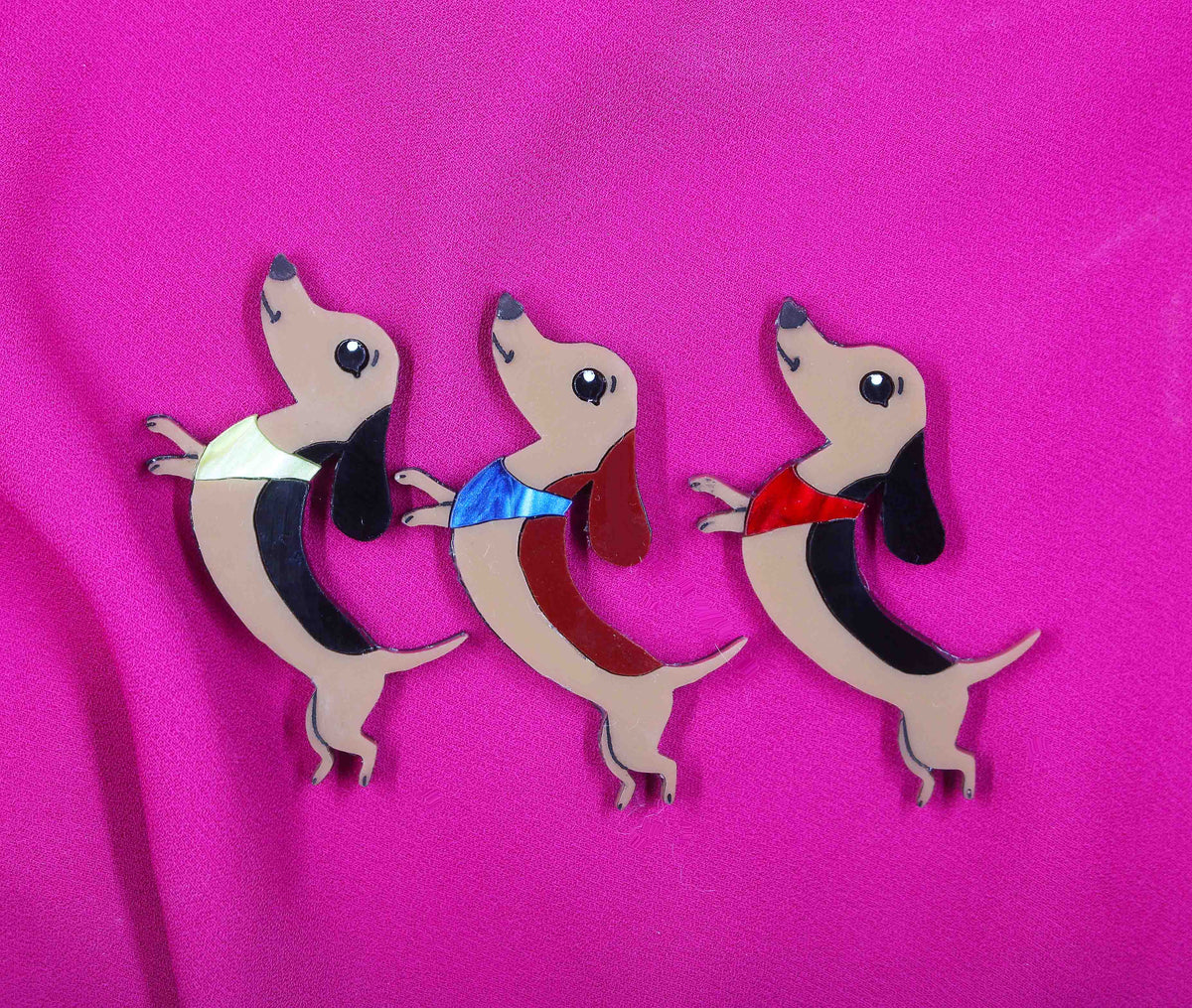 Sausage Dog Brooch