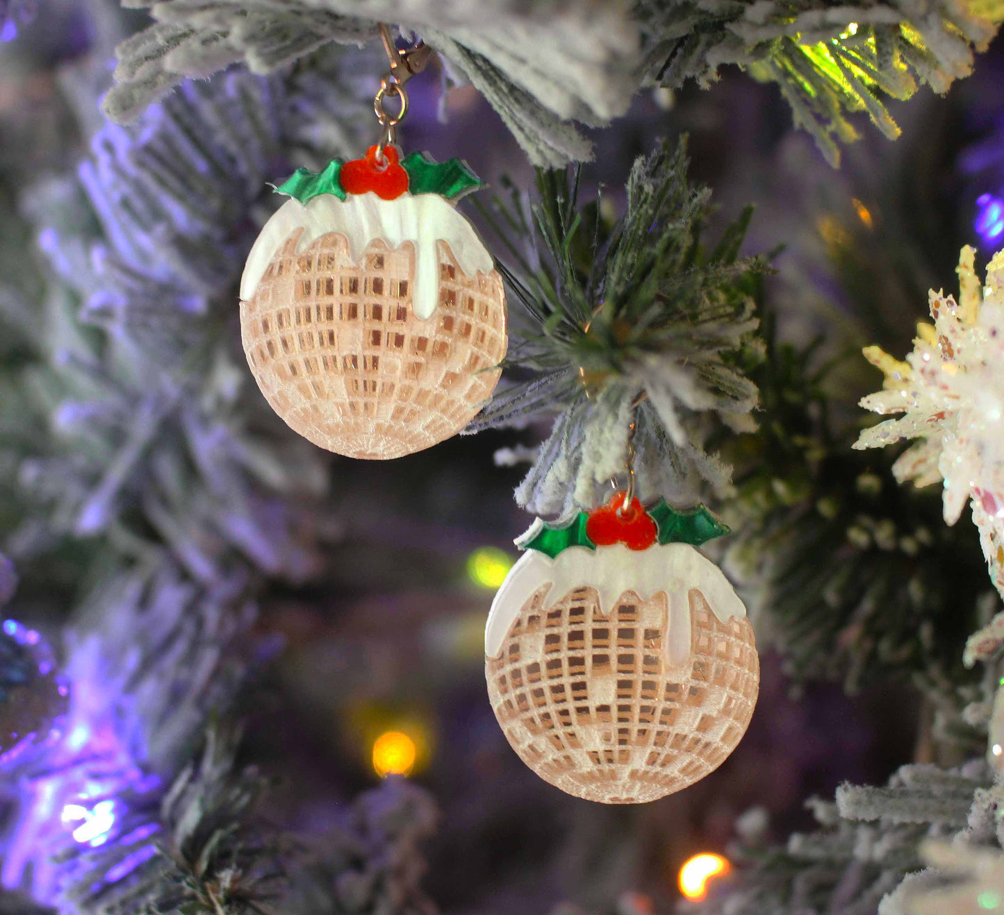 Merry Disco Christmas Earrings