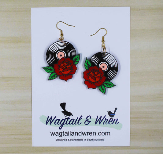 Rocker Rose Earrings
