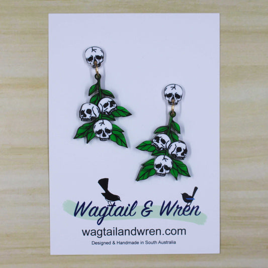 Skull Blossum Earrings