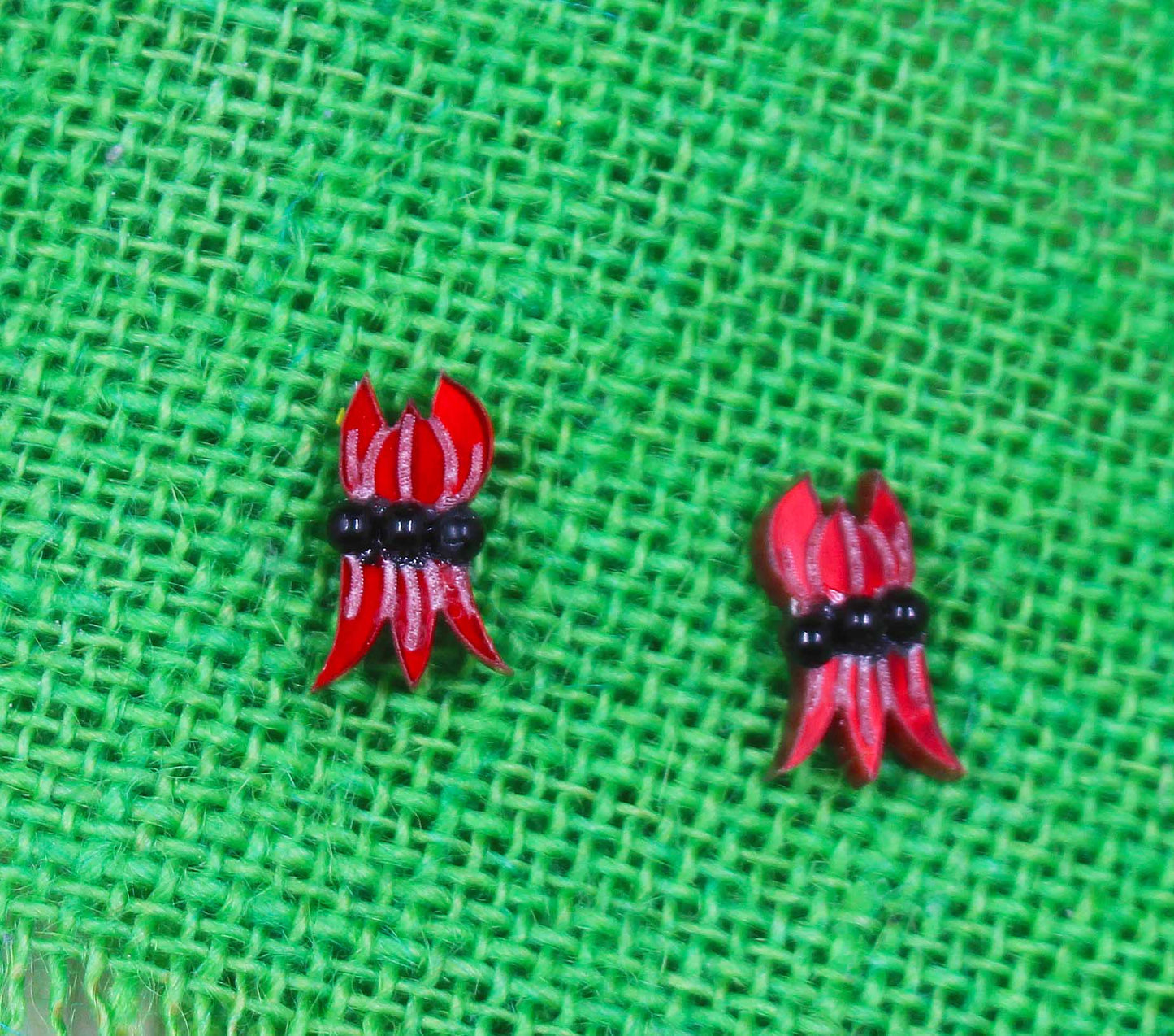 Sturt Desert Pea Stud Earrings