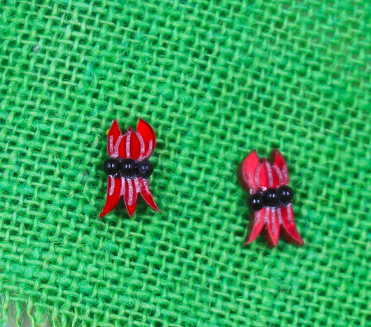 Sturt Desert Pea Stud Earrings