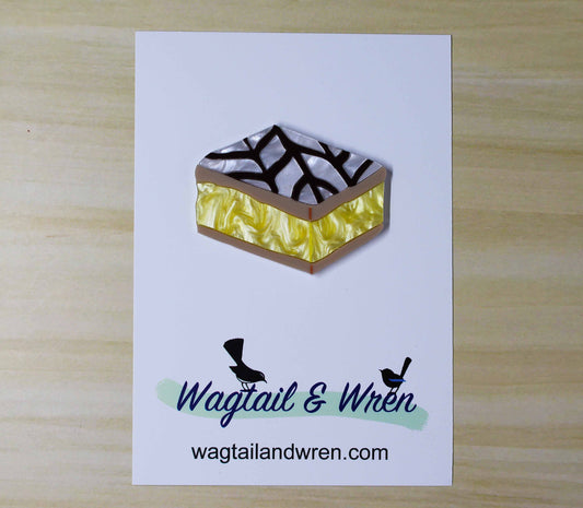 Vanilla Slice Brooch