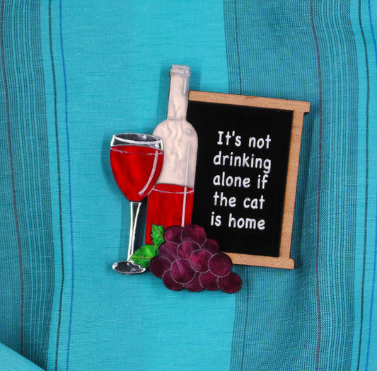 Something to Wine About Brooch