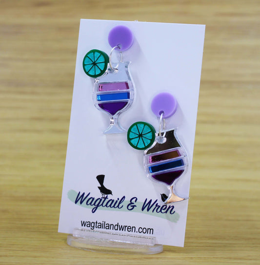 Sunset Cocktail Dangle Earrings