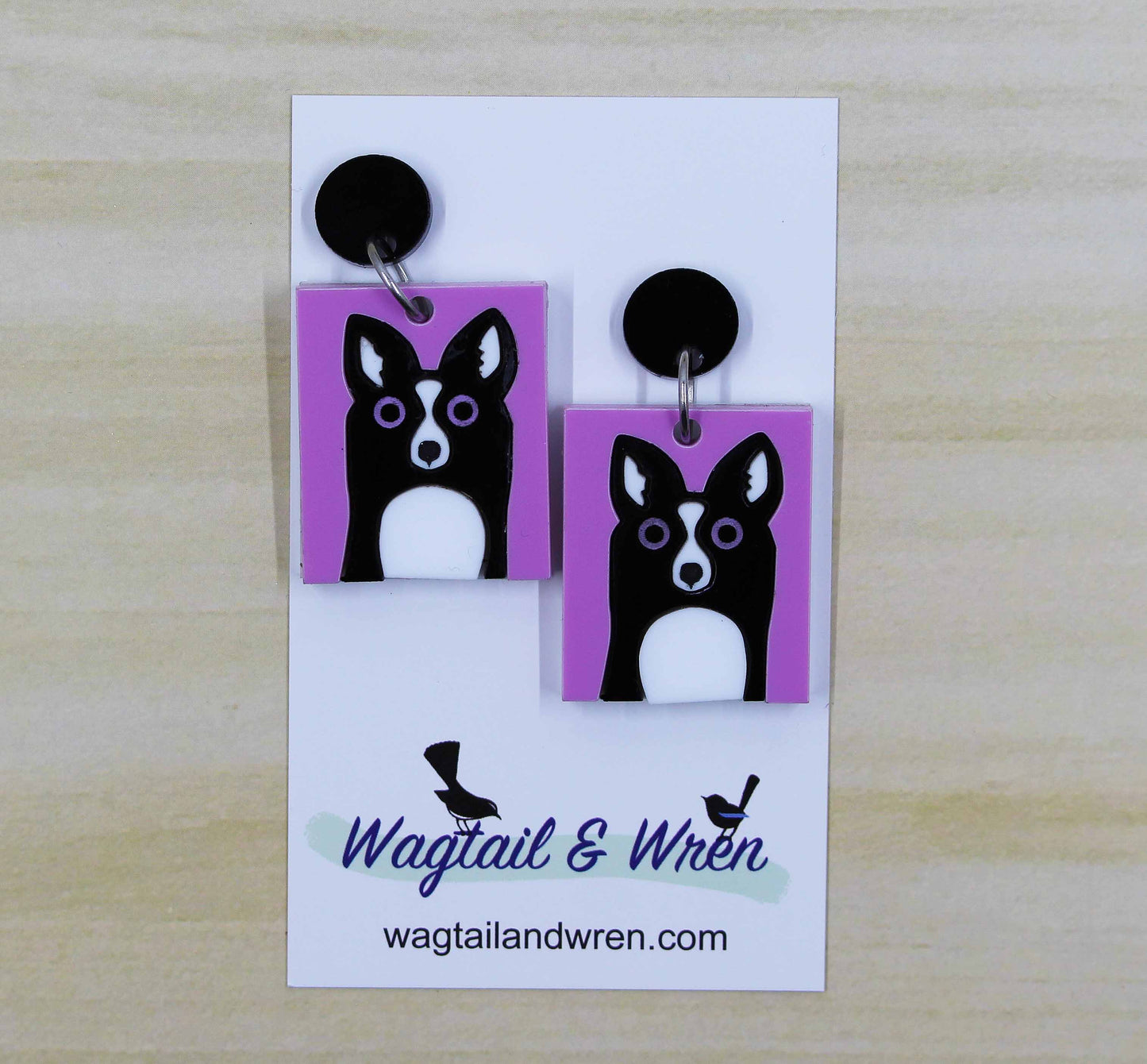 Border Collie Earrings