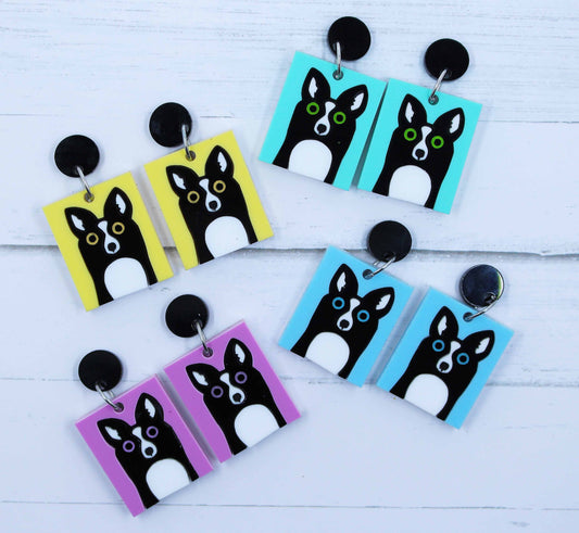 Border Collie Earrings