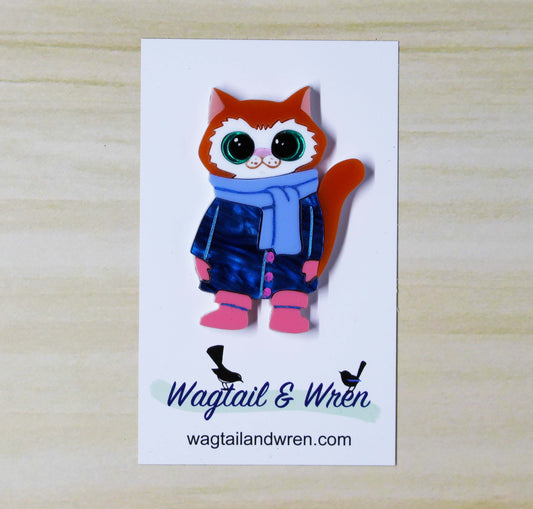 Margie Cats In Coats Brooch