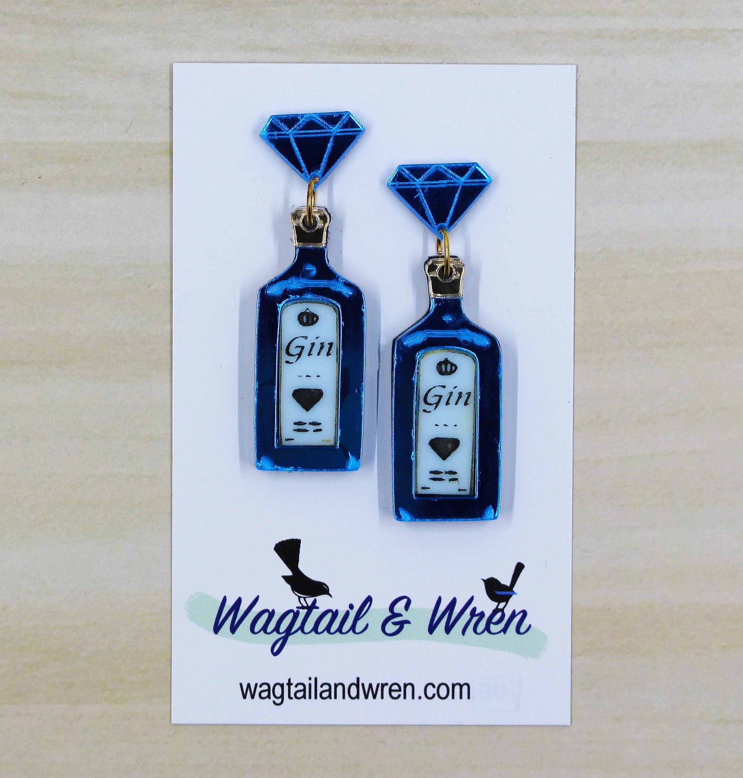 Gin Bottle Earrings