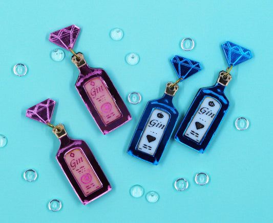 Gin Bottle Earrings