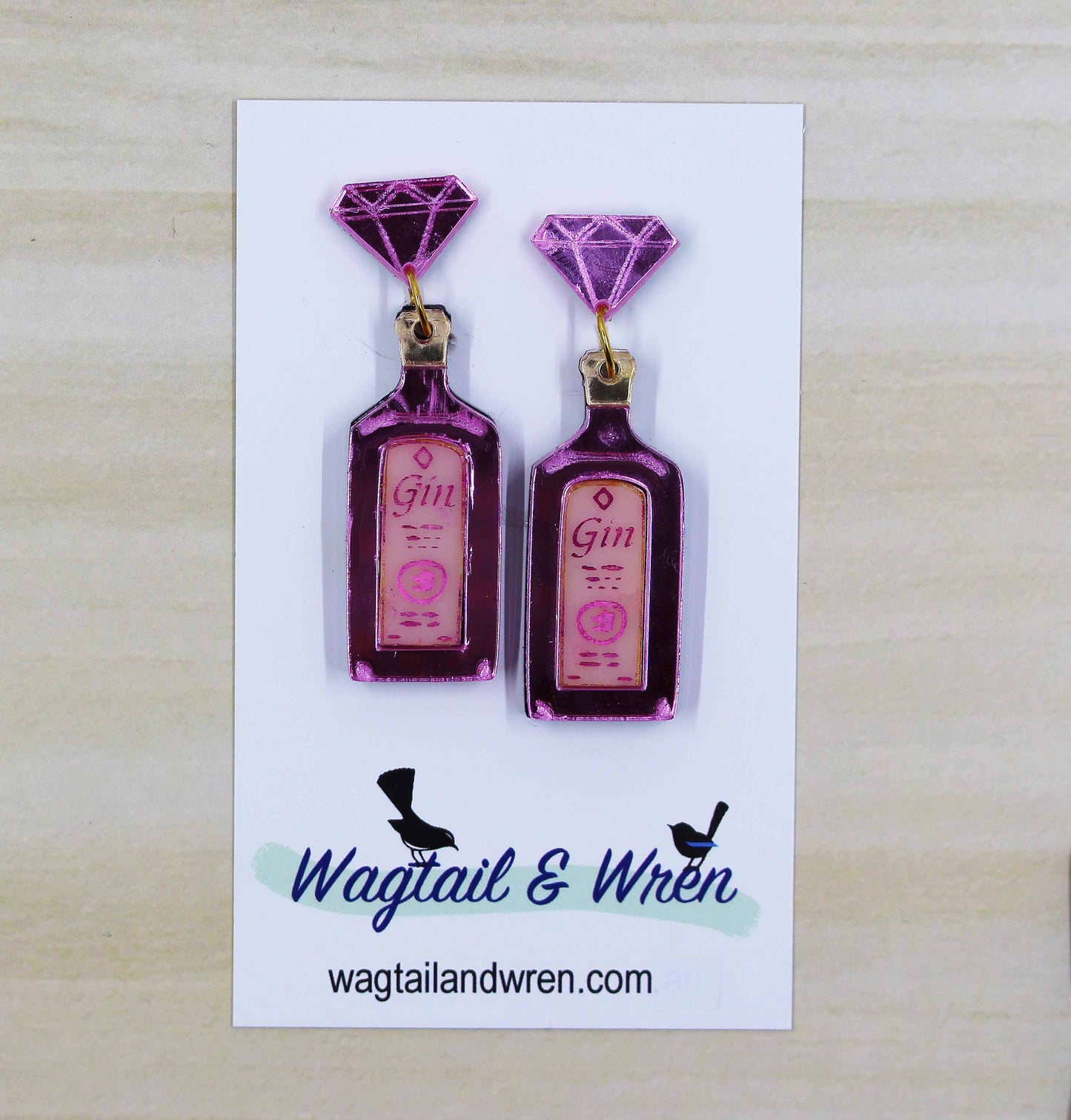 Gin Bottle Earrings