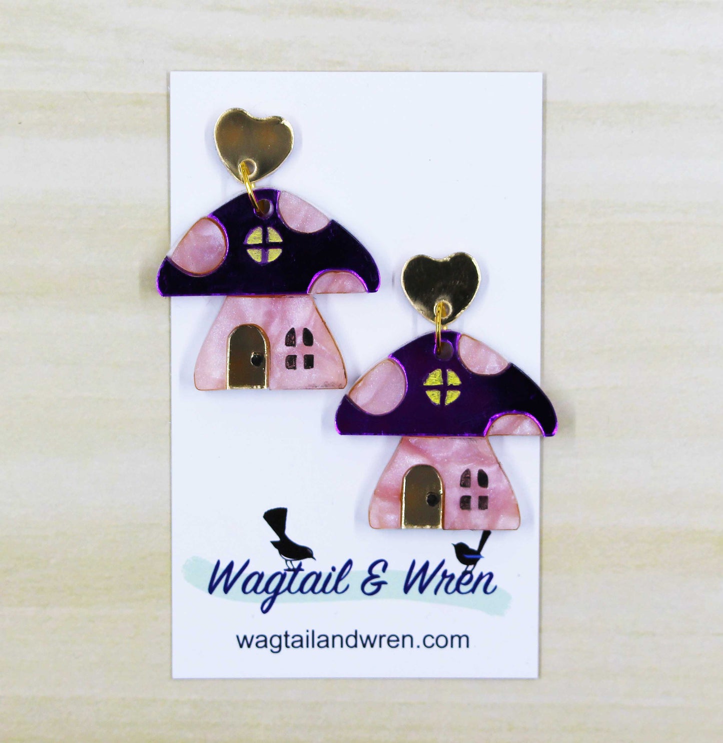 The Mushroom Fairy House Earrings