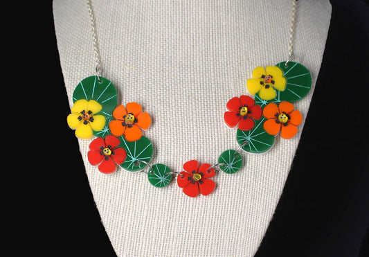 Nasturtium Necklace