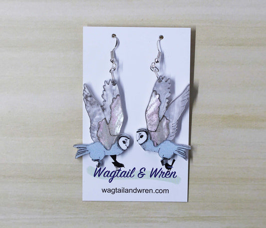 Snow Owl Earrings