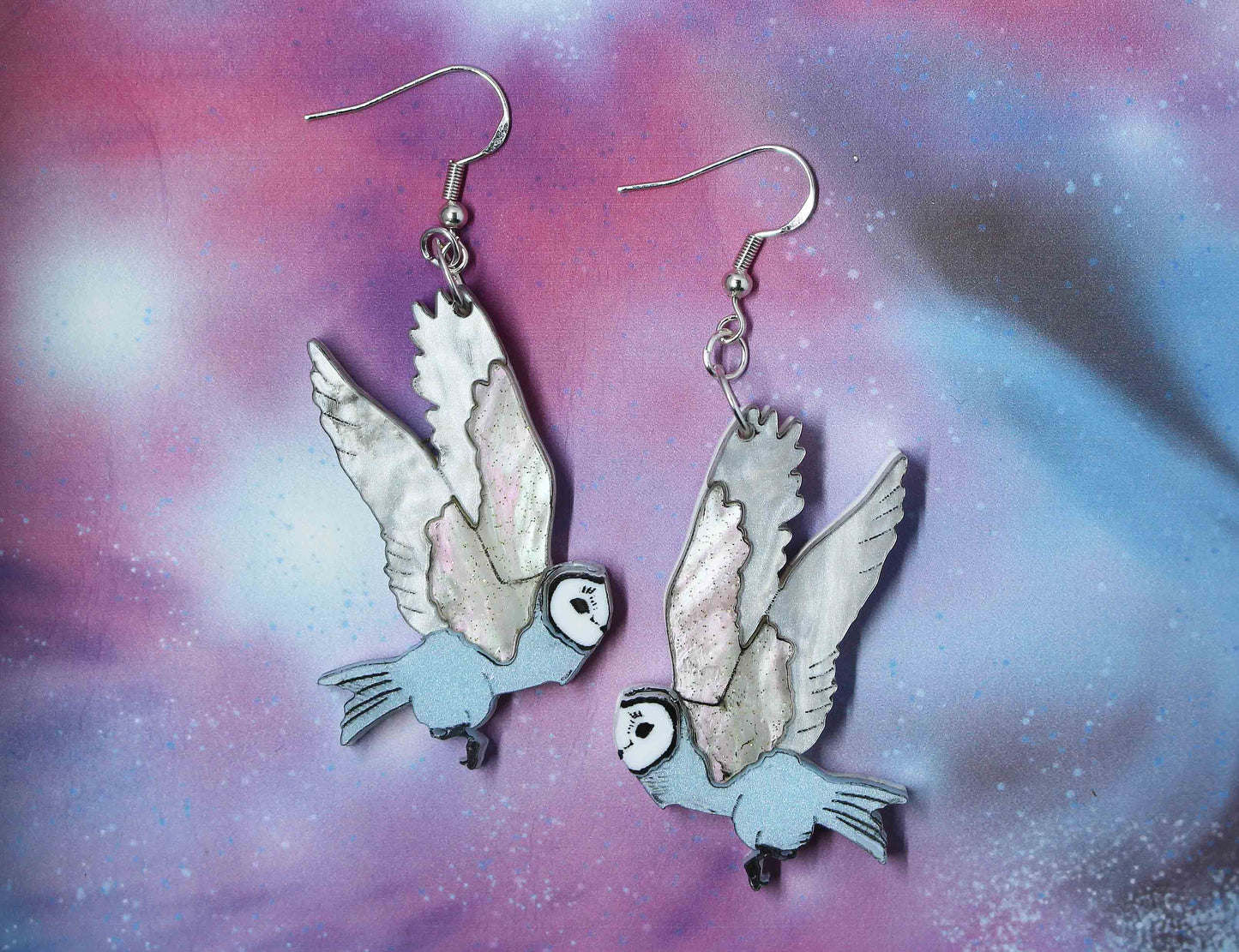 Snow Owl Earrings