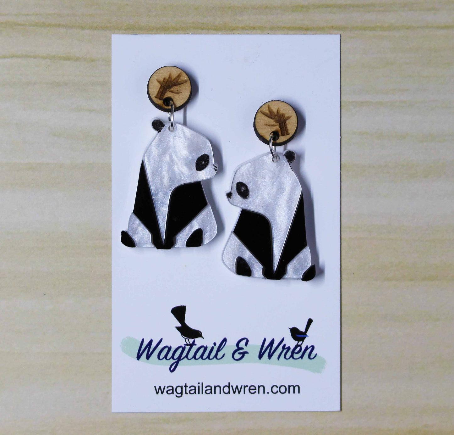 Panda Earrings