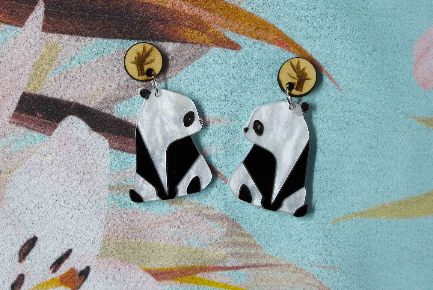 Panda Earrings