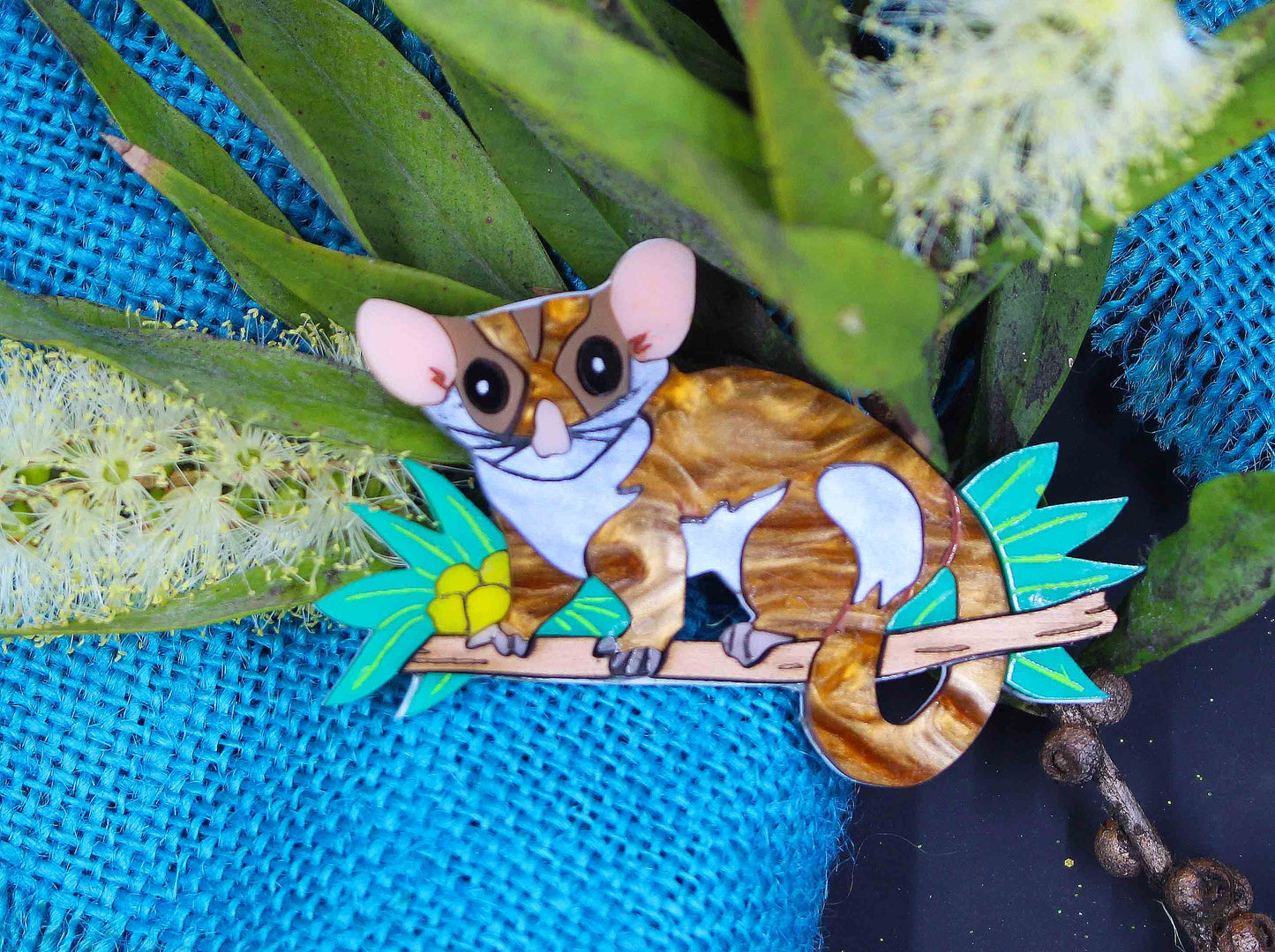 Ringo The Possum Brooch