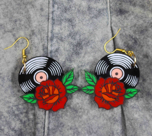 Rocker Rose Earrings
