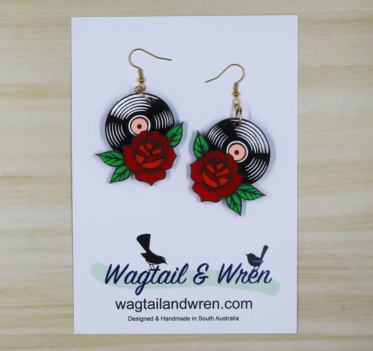 Rocker Rose Earrings