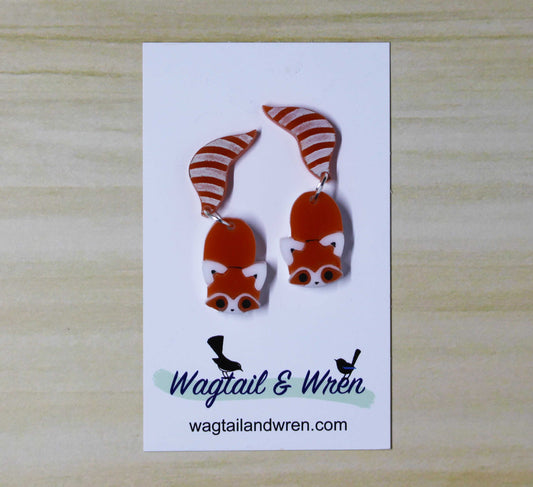 Red Panda Earrings