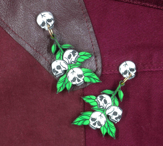 Skull Blossum Earrings