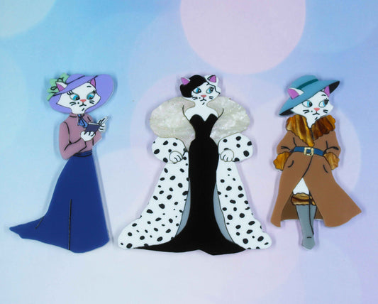 Cat Brooch Bundle (3 brooches)