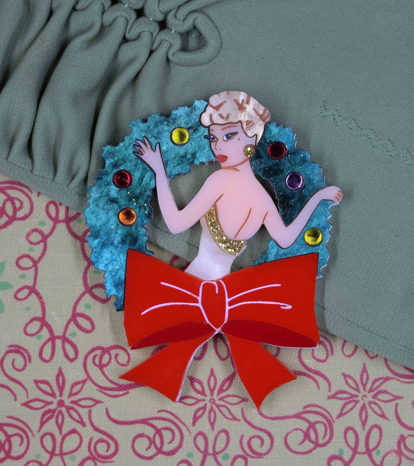 Christmas Belle Brooch