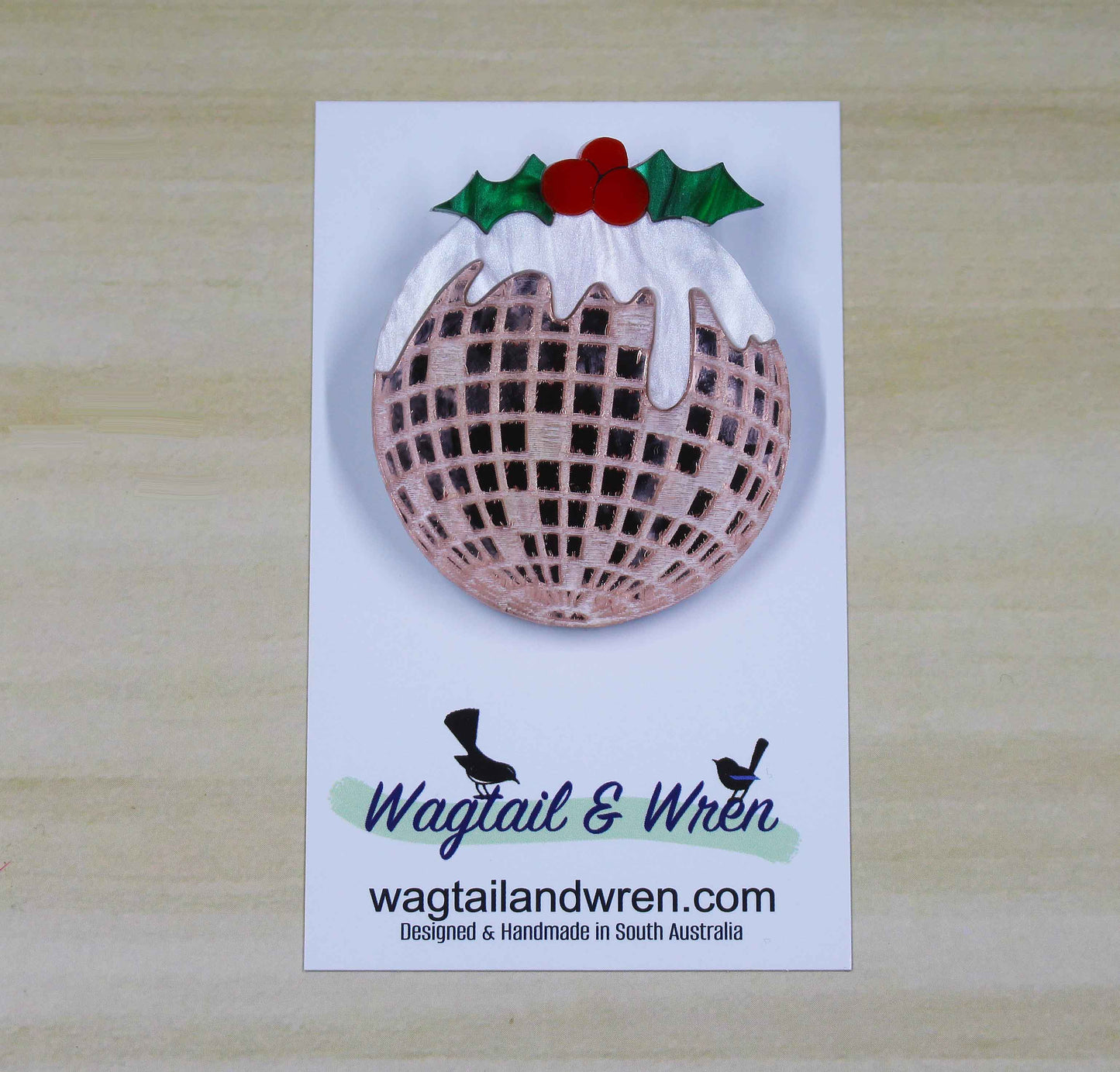 Merry Disco Christmas Brooch