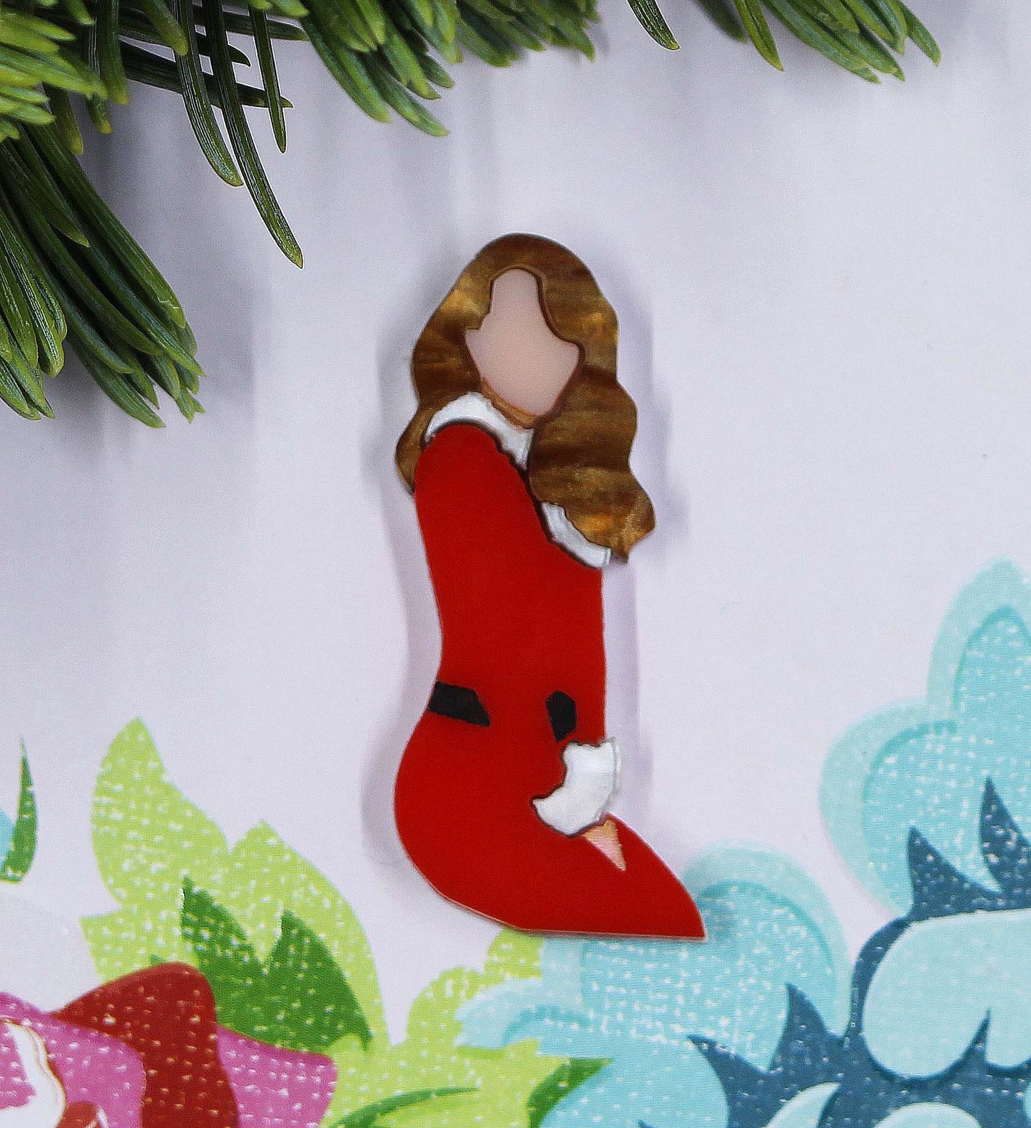 Christmas Diva Mini Brooch