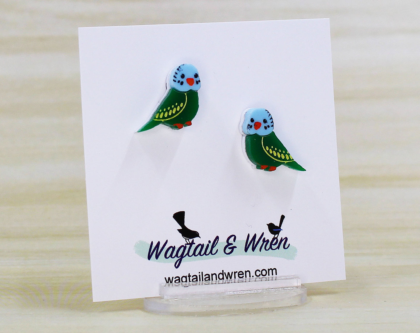 Budgie Stud Earrings