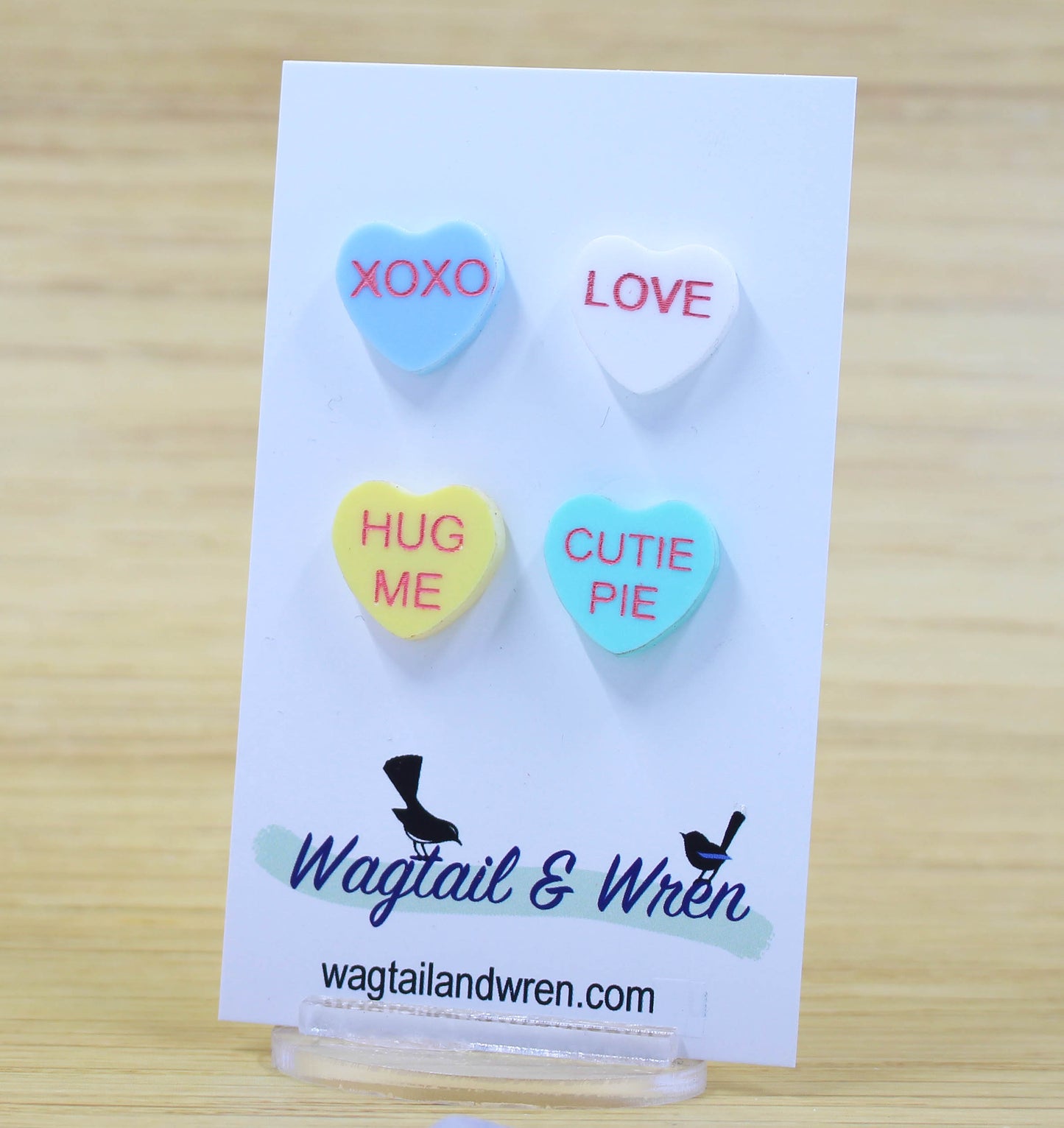 Sweet Hearts Stud Earrings