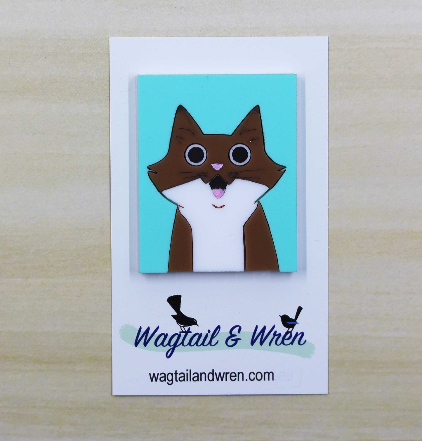 Happy Cat Brooch