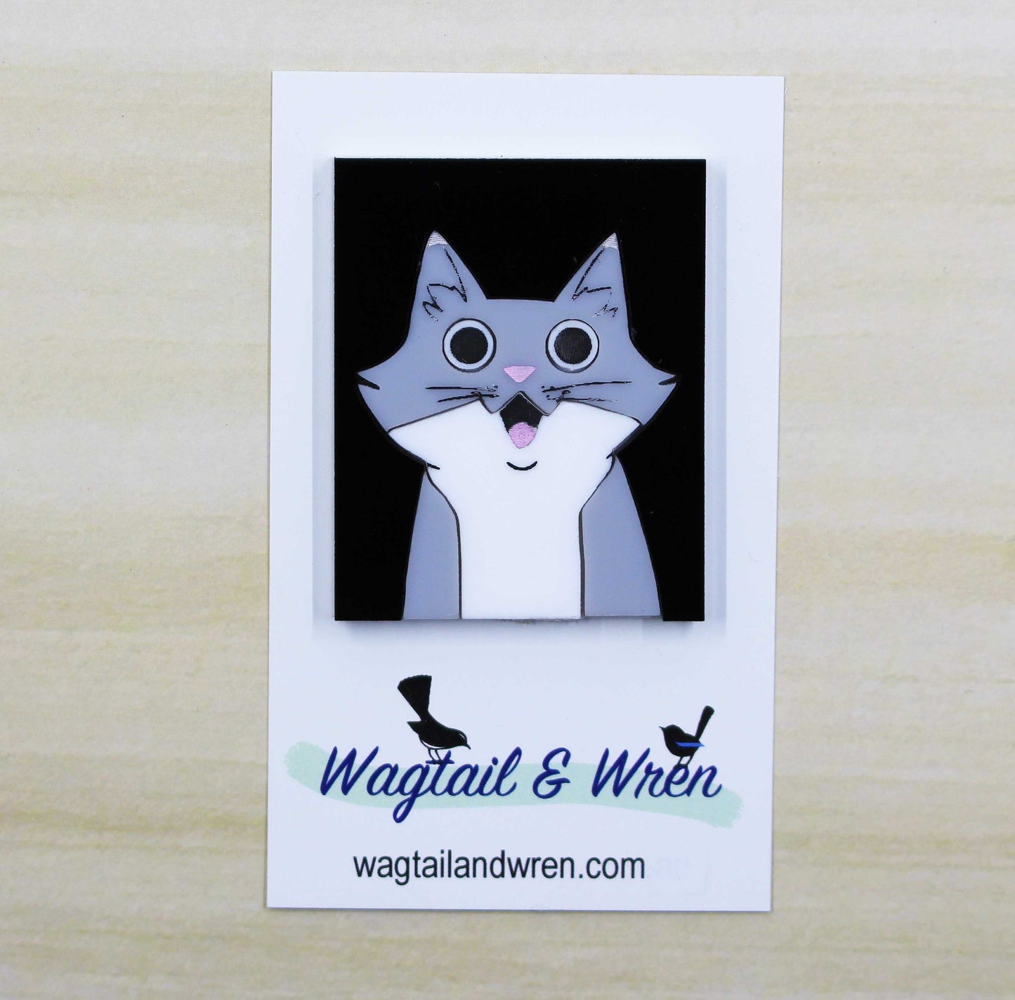 Happy Cat Brooch