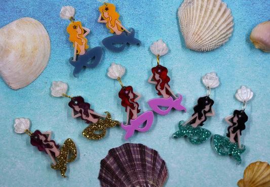 Mini Mermaid Earrings