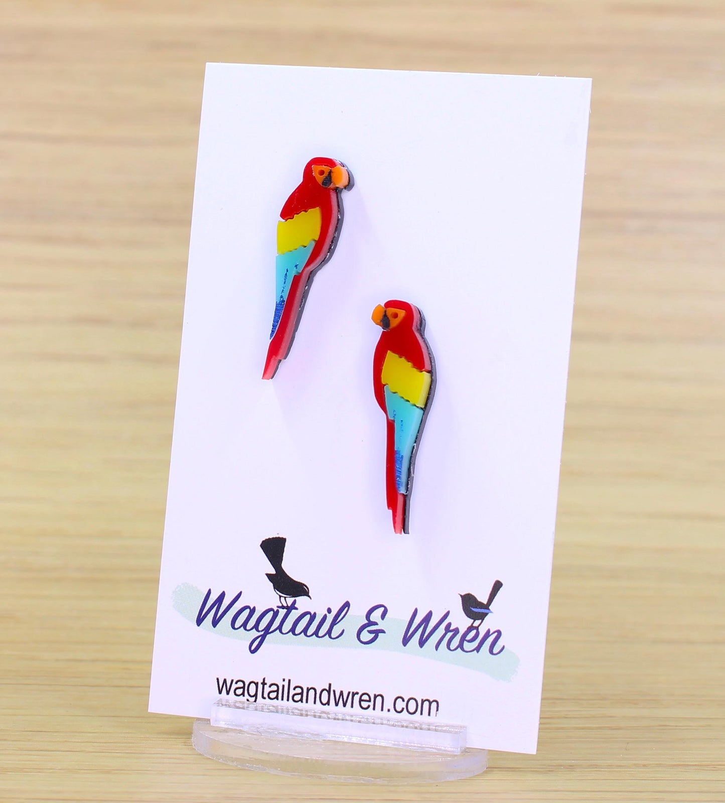 Parrot Stud Earrings