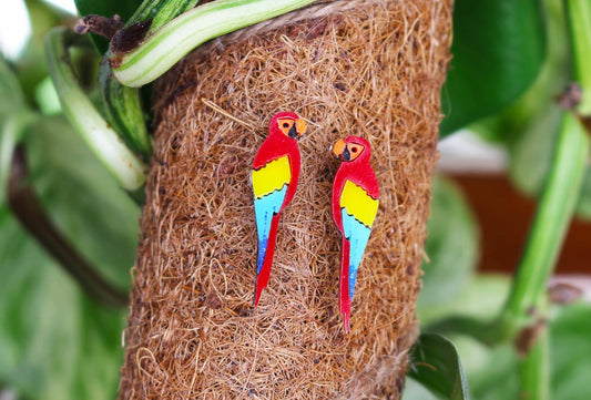 Parrot Stud Earrings