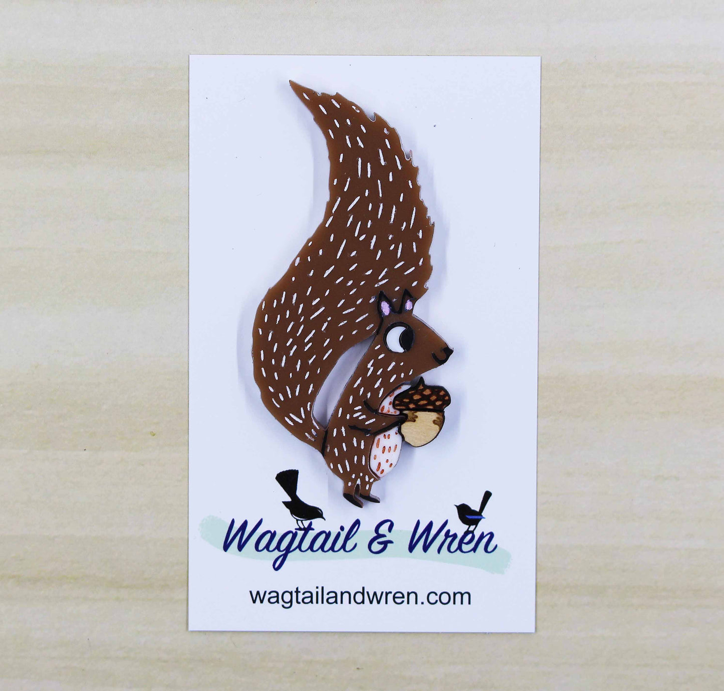 Squirrel Brooch