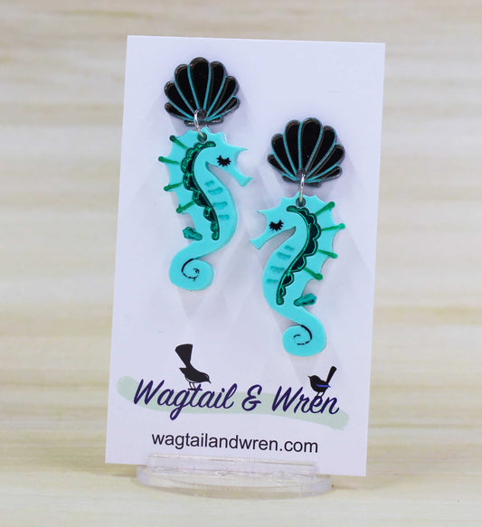 Emerald The Seahorse Earrings