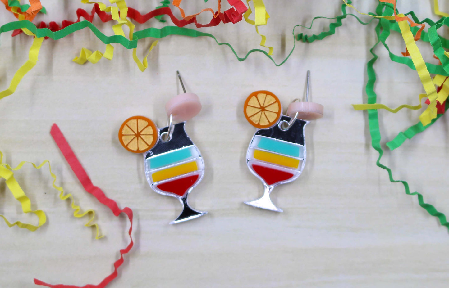 Traffic Light Cocktail Earrings